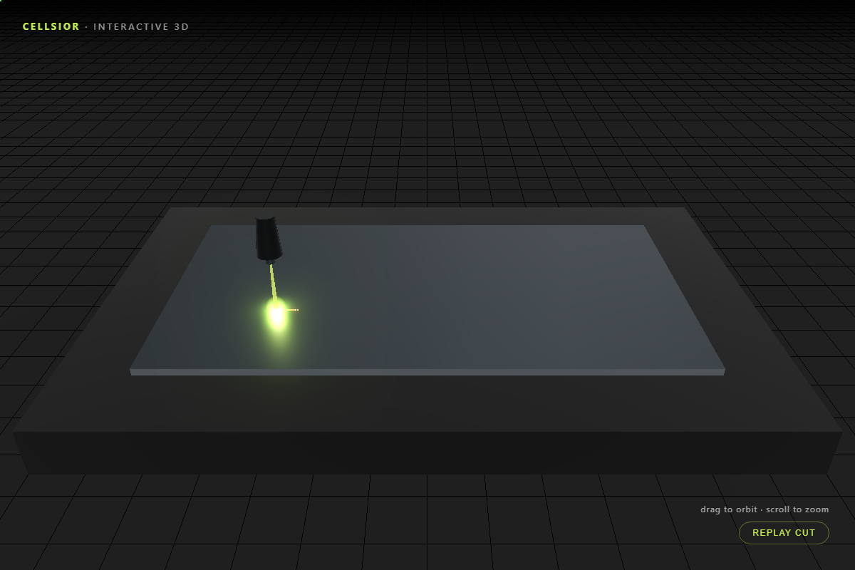 WebGL laser cutter demo